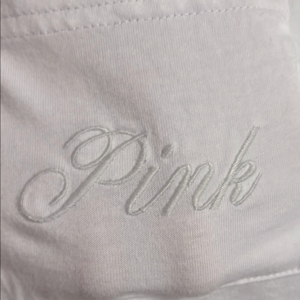 PINK Victoria's Secret Women's White T-Shirt